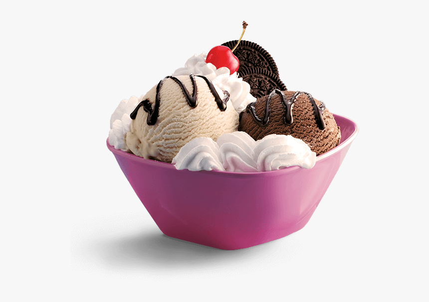 Neapolitan Ice Cream Sundae, HD Png Download, Free Download