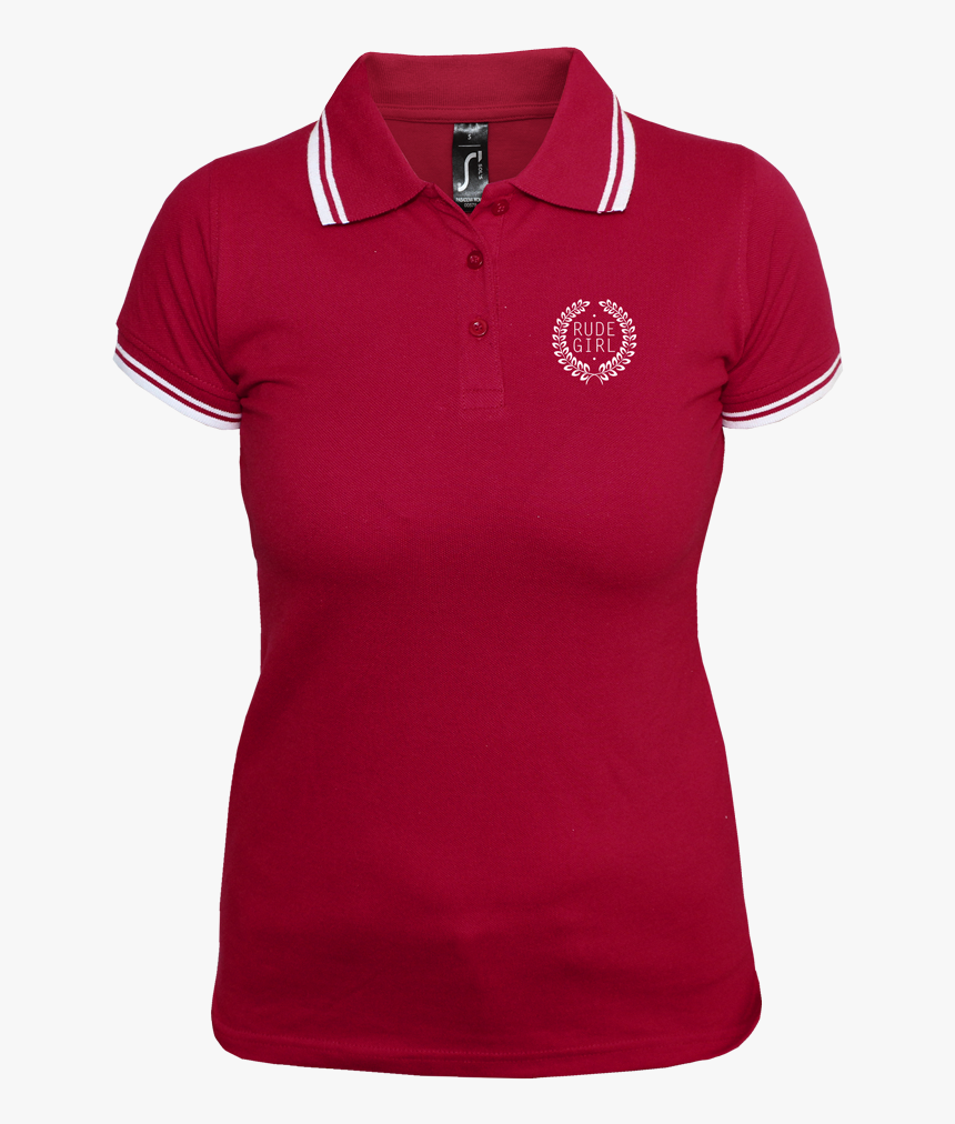 Rude Girl Girly Contrast Polo - Polo Shirt, HD Png Download, Free Download
