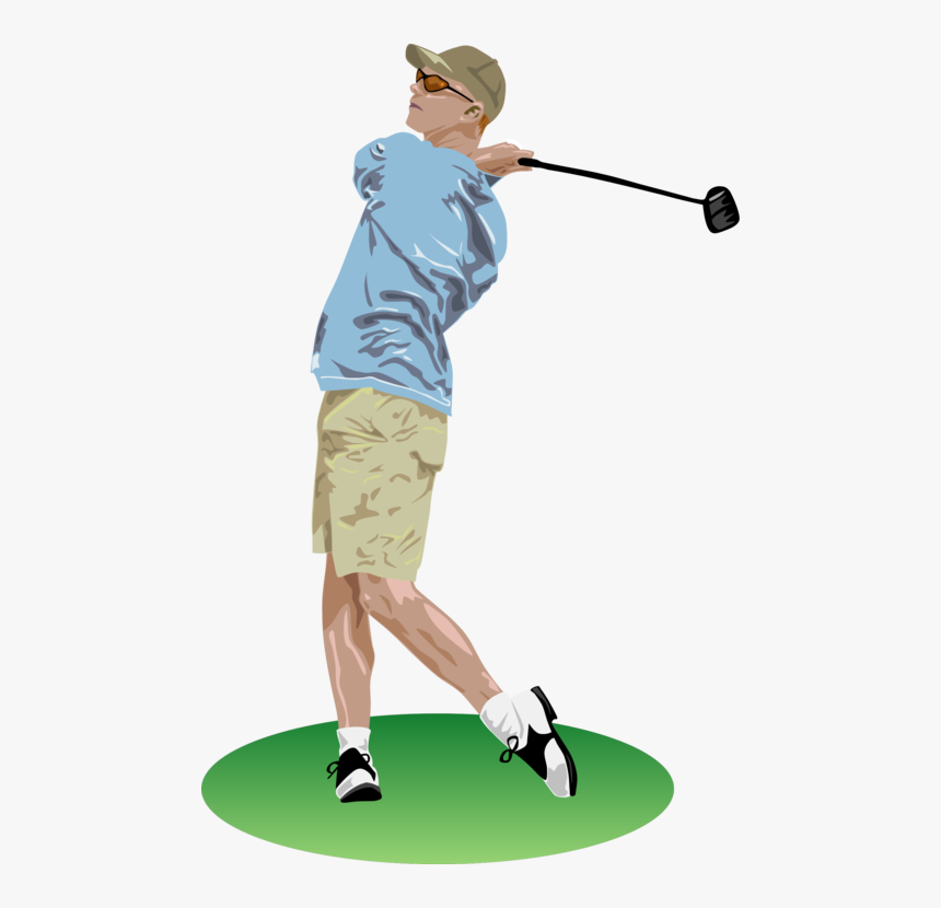 Golf,golf Equipment,ball Game - Man Golfing Clipart, HD Png Download, Free Download