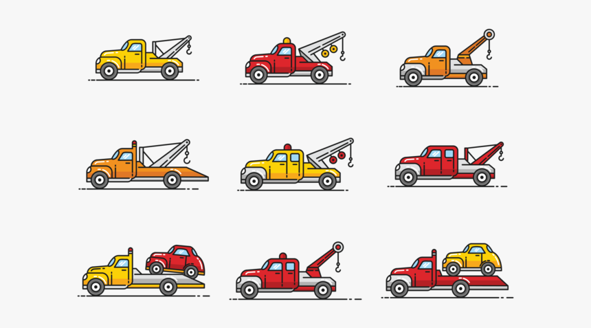 Towing Icons Vector - City Car, HD Png Download, Free Download