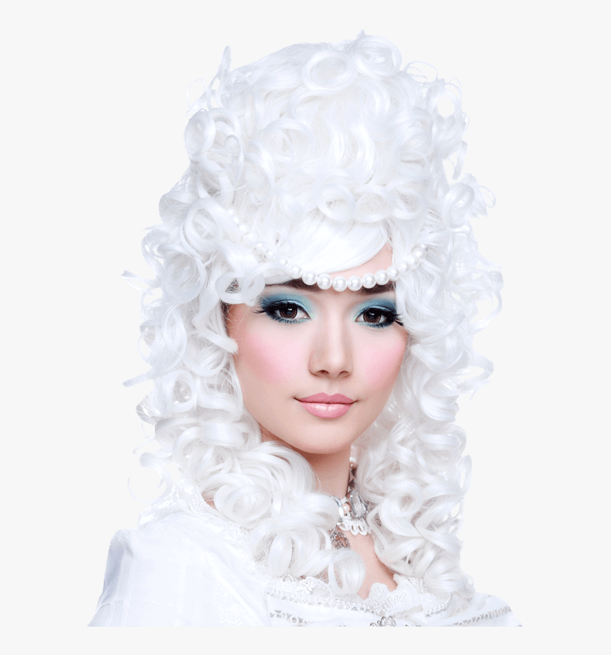 Marie Antoinette White Wig - Headpiece, HD Png Download, Free Download