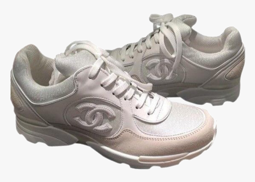 Chanel Flat White Sneakers, HD Png Download, Free Download