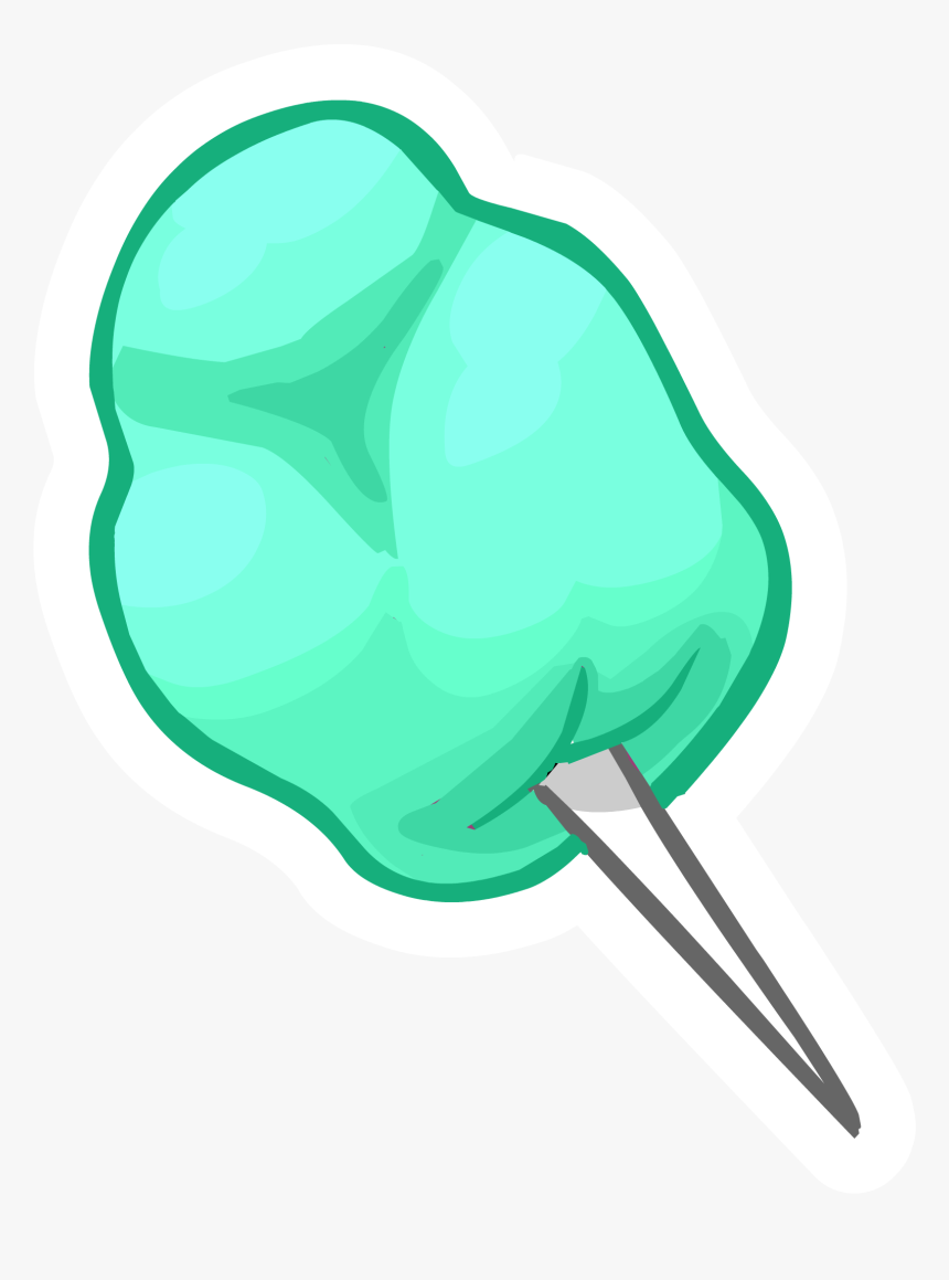 Transparent Cotton Candy Png - Green Pastel Cotton Candy Clipart, Png Download, Free Download