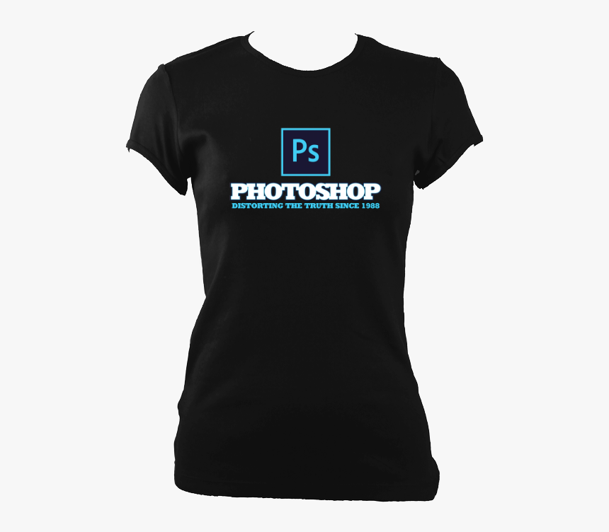 Photoshop Women"s Fitted T-shirt - Active Shirt, HD Png Download, Free Download