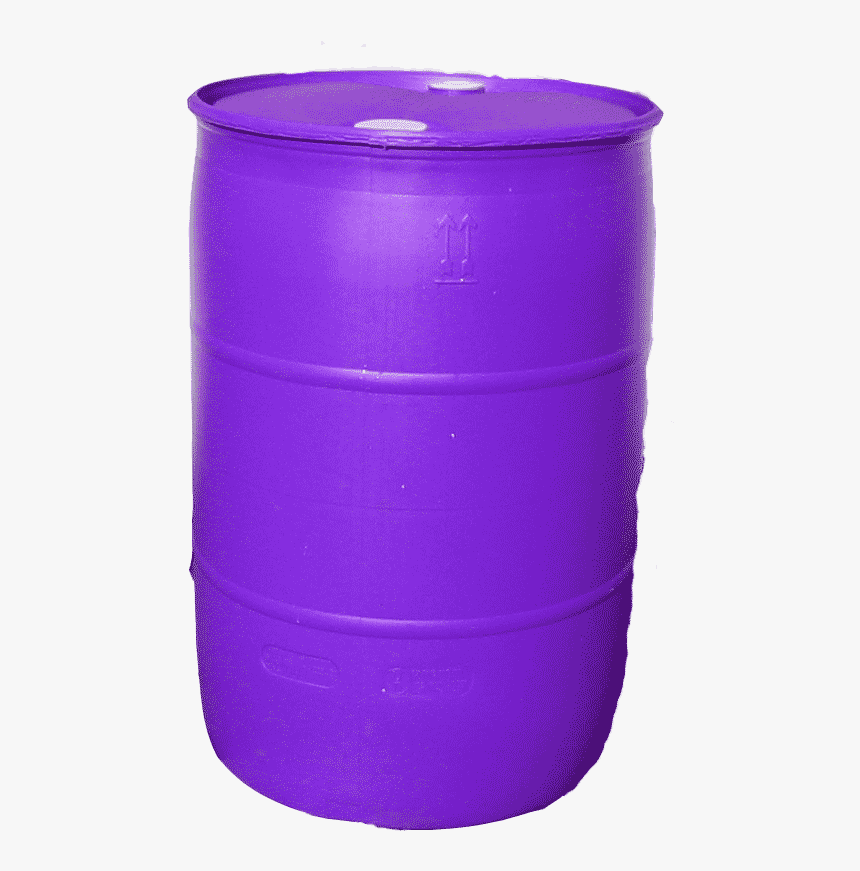 55 Gallon Purple Barrel, Tight Head, Free Shipping - Purple 55 Gallon Drum, HD Png Download, Free Download