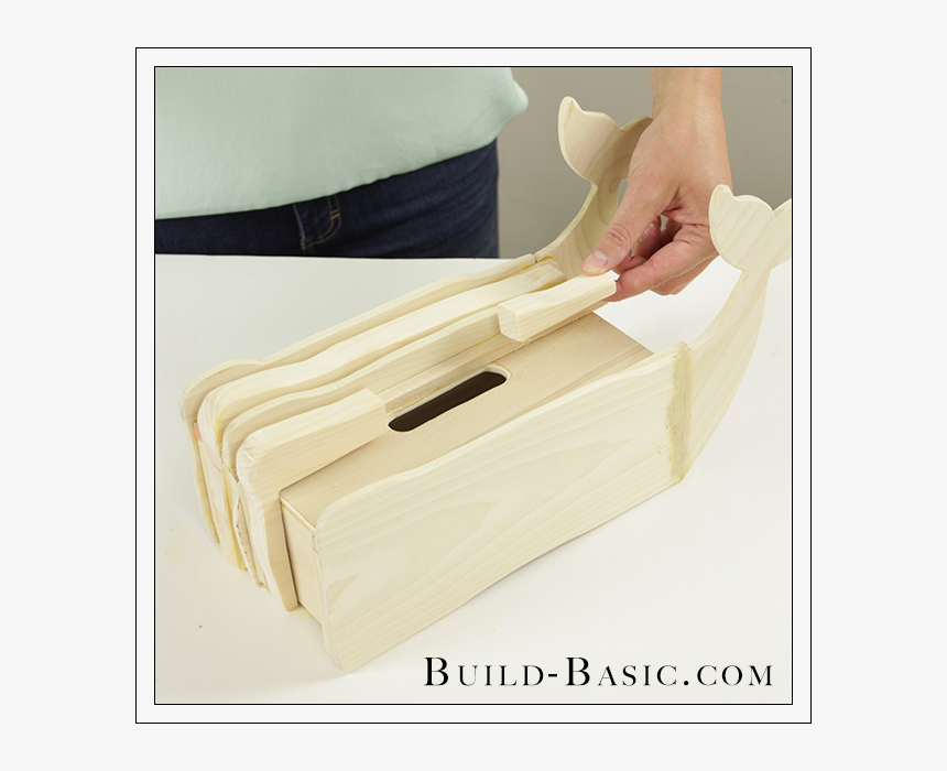 Diy Tissue Box Cover By Build Basic - Diy Square Coaster Holder, HD Png Download, Free Download