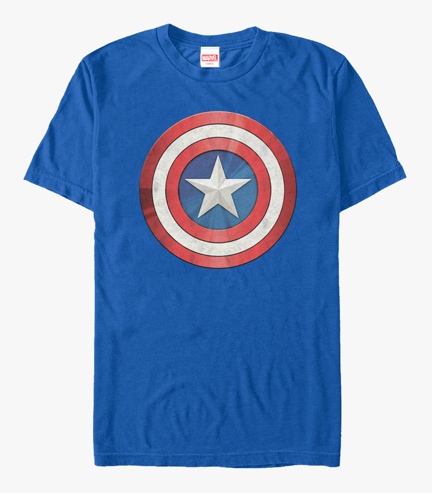 Distressed Shield Captain America T-shirt - Captain America Shield T Shirt Black, HD Png Download, Free Download