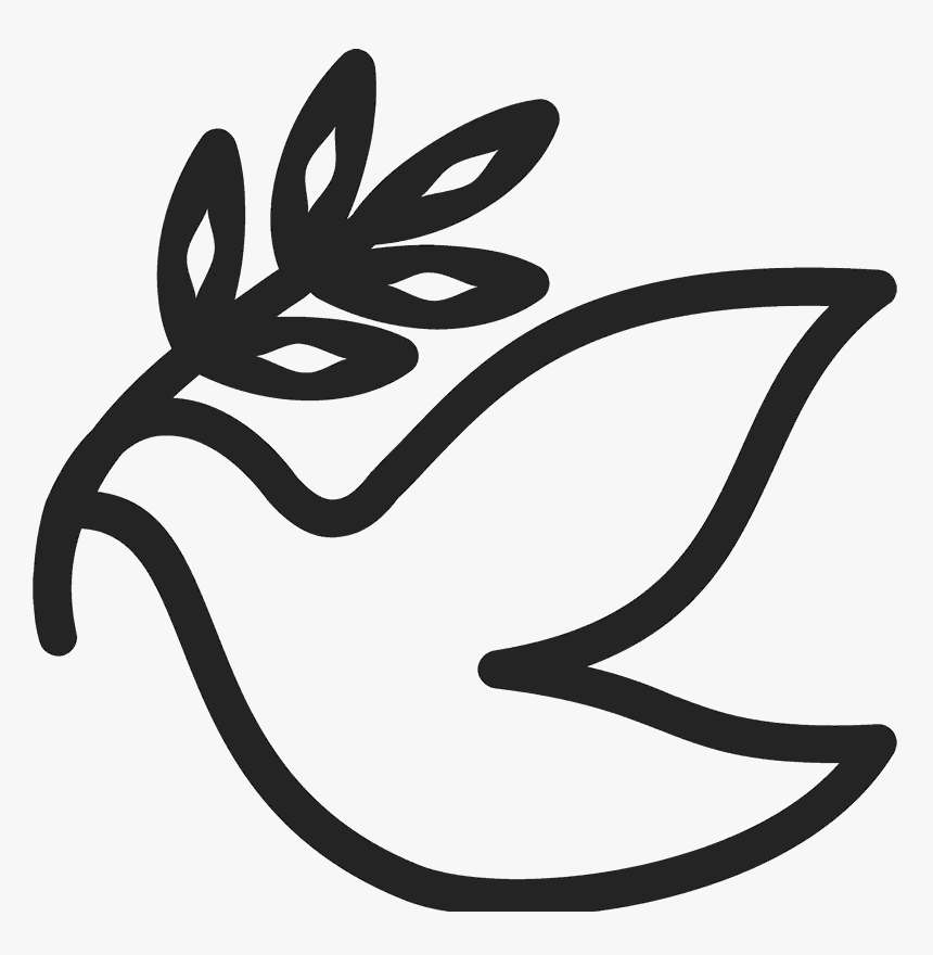 Peace Dove Rubber Stamp, HD Png Download, Free Download