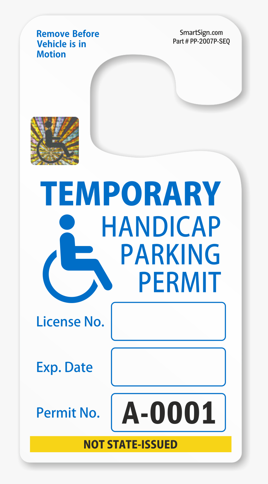 Disabled Parking Permit, HD Png Download, Free Download