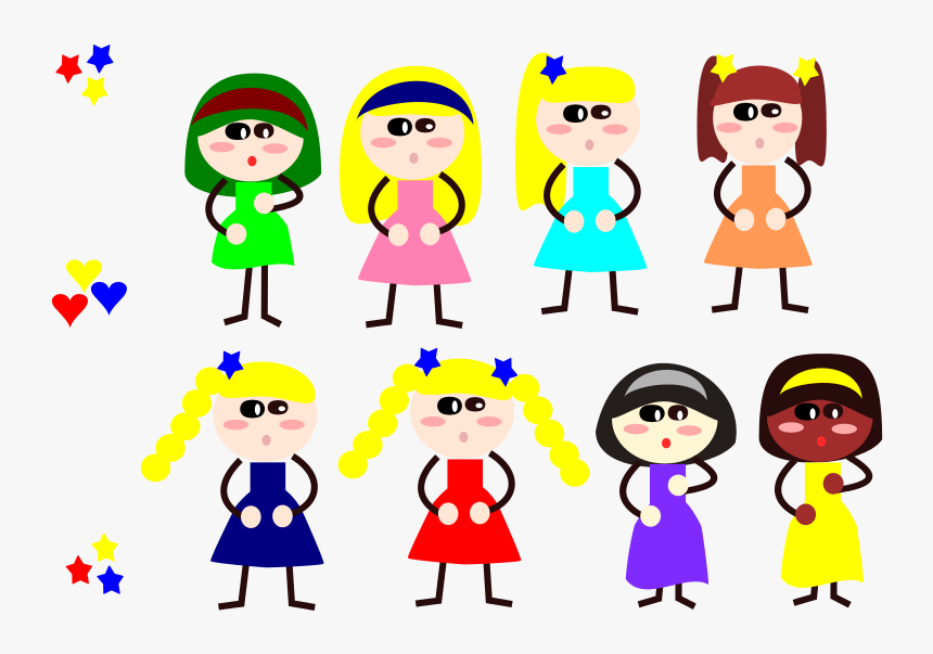 Girls Stickfigure - Clip Art, HD Png Download, Free Download