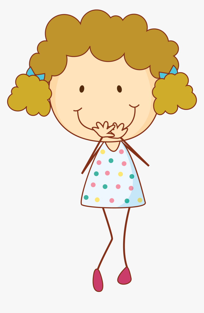 Girl Laughing Cartoon Png, Transparent Png, Free Download