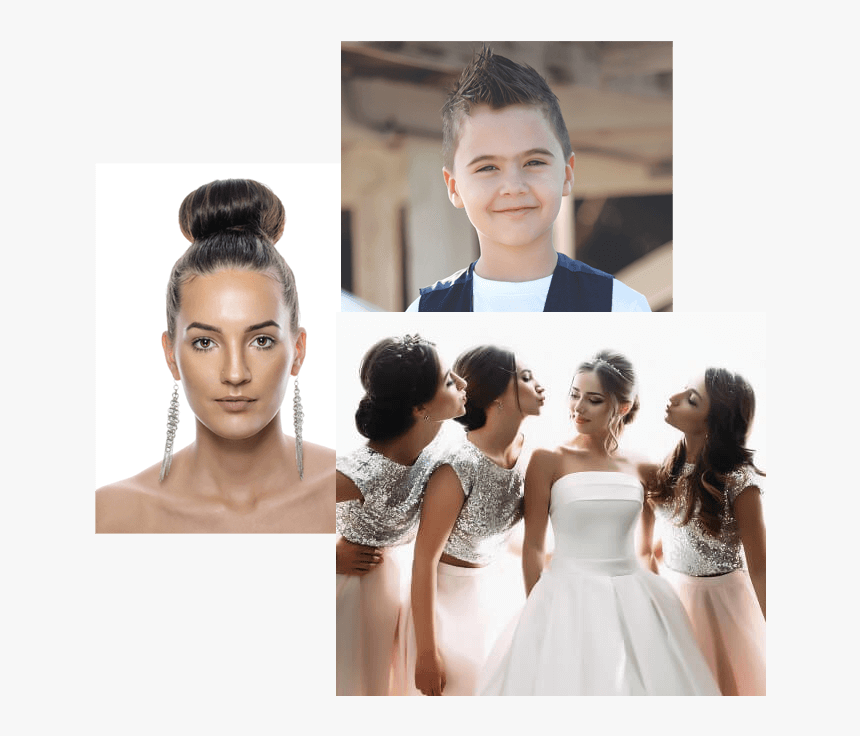 Transparent Hair Styles Png - Botox And Wedding Party, Png Download, Free Download