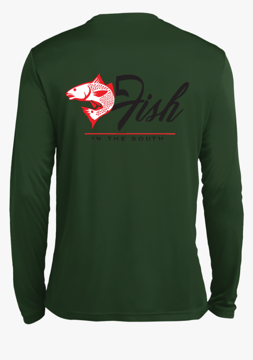 Redfish Mania Fish Bone Long Sleeve Moisture Absorbing - Long-sleeved T-shirt, HD Png Download, Free Download