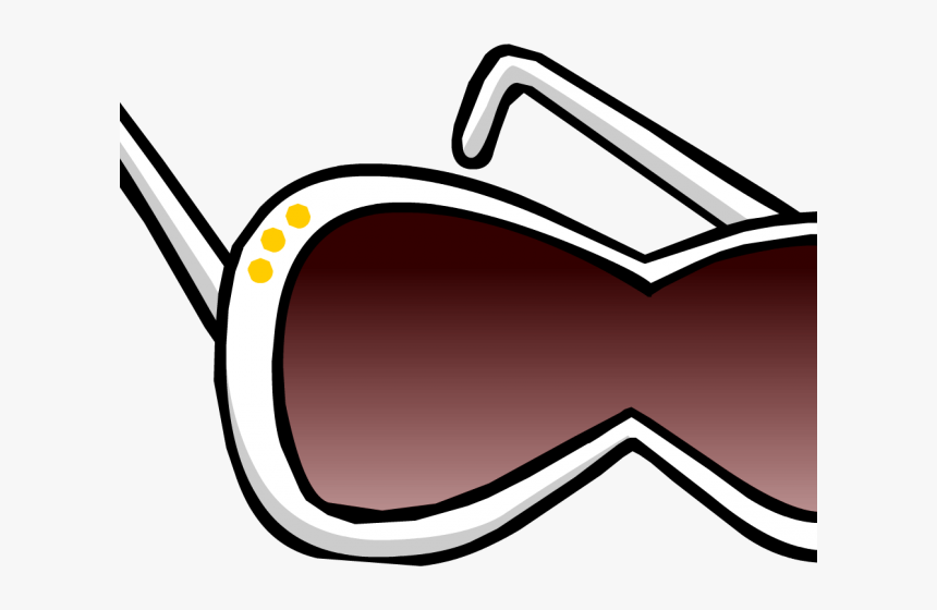 Goggles Clipart Club Penguin - White Sunglasses Club Penguin, HD Png Download, Free Download