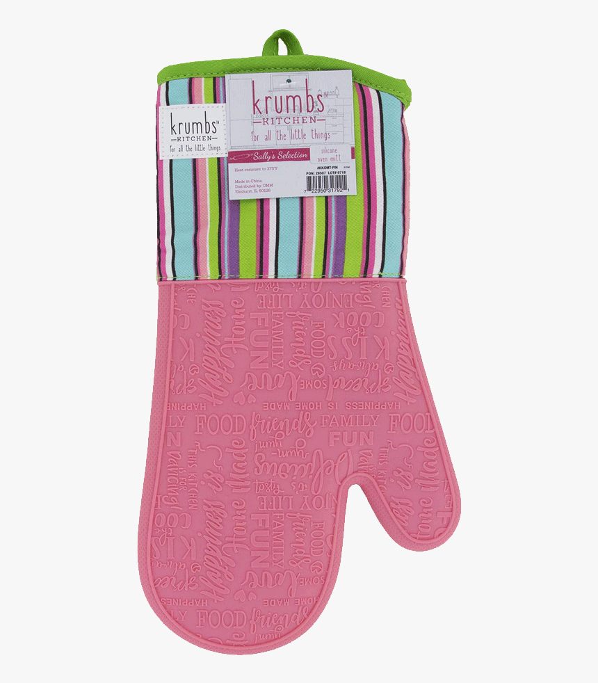 Krumbs Kitchen Designer Collection Silicone Oven Mitt, - Sock, HD Png Download, Free Download
