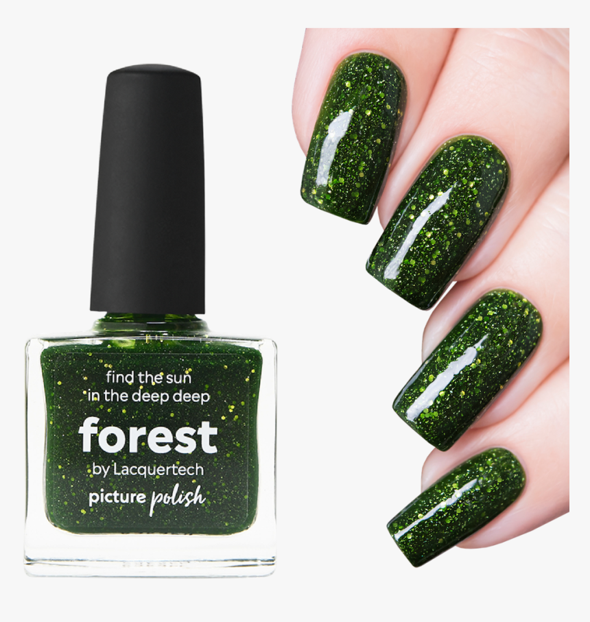 Nail Polish Forest - Nail Polish Dark Green, HD Png Download, Free Download