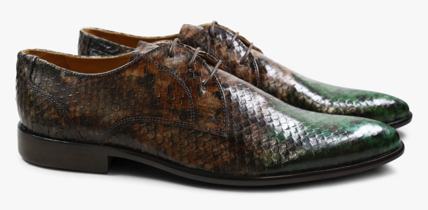 Derby Shoes Toni 1 F Snake Dark Forest Dark Brown Dark - Sneakers, HD Png Download, Free Download