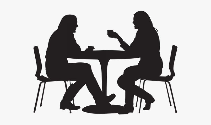 Dining Table Png Transparent Images - People Sitting At Table Silhouette Png, Png Download, Free Download