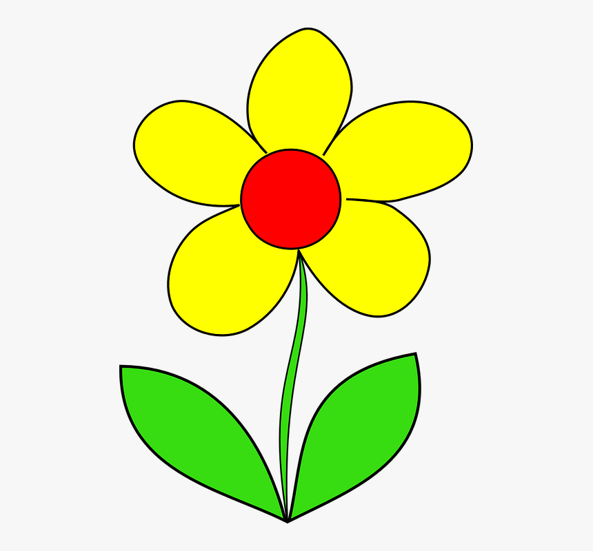 Yellow Flower Clipart, HD Png Download, Free Download