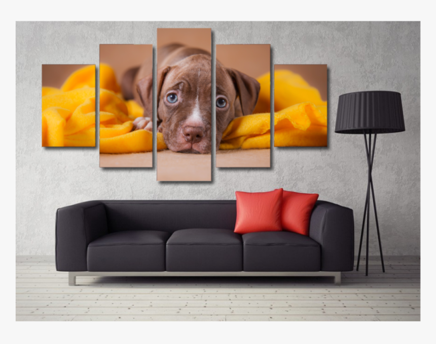 Loveable Pit Bull Puppy Medium Not Framed Cool Tees - Welder Wall Art, HD Png Download, Free Download