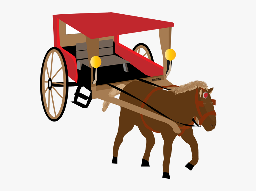 Horse And Buggy At - Clip Art Kalesa, HD Png Download, Free Download