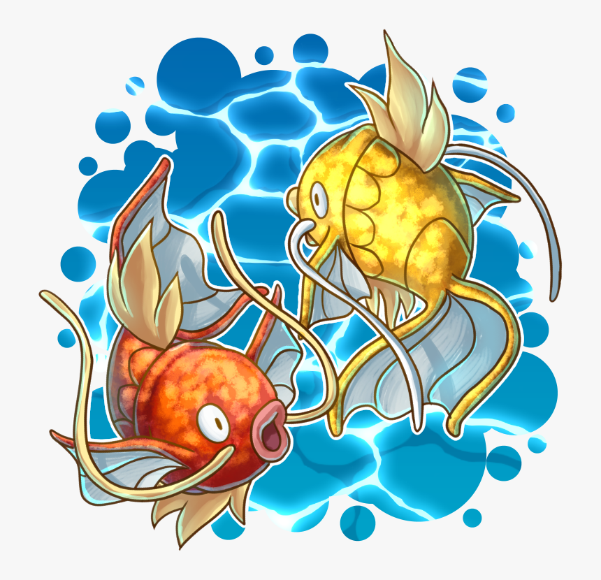 Swimming Magikarp - Japon Balığı Nekadar Büyür, HD Png Download, Free Download