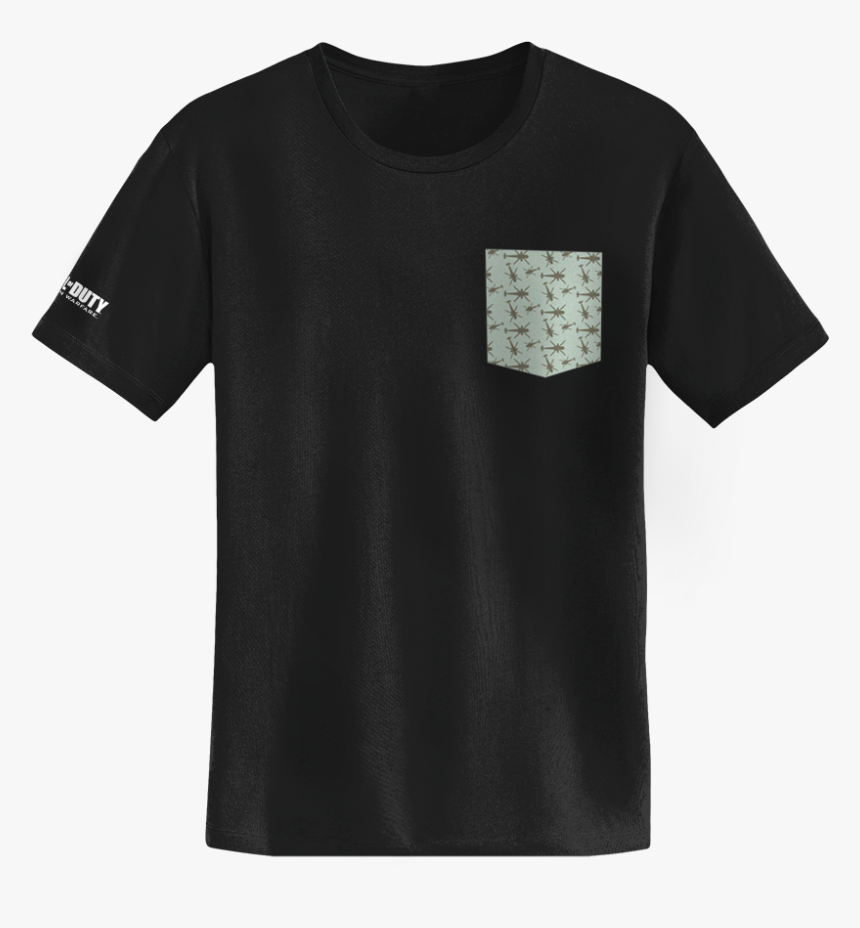 Modern Warfare - $21 - 95 - Mw Crash Pattern Faux Pocket - Active Shirt, HD Png Download, Free Download