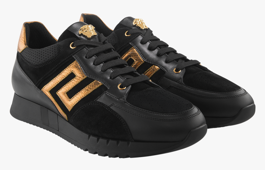 Versace Greek Key Running Shoe Dsu5638-d3vzg D4doh - Versace Shoes Png, Transparent Png, Free Download