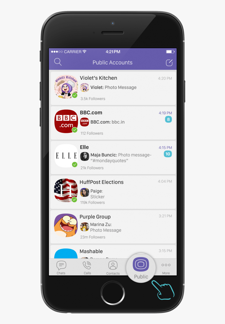 Viber Public Accounts - Viber Create Public Account, HD Png Download, Free Download