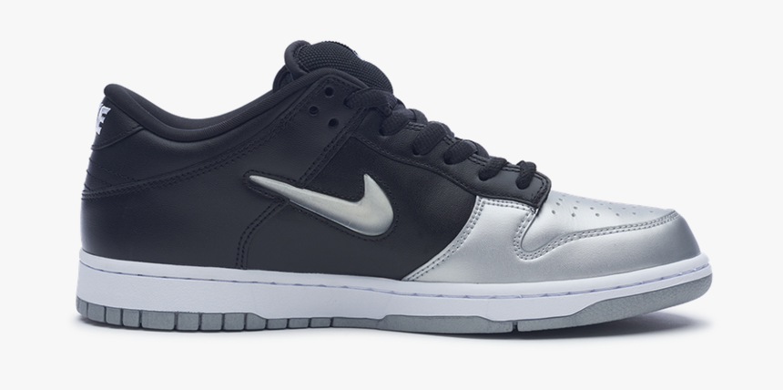 Nike Sb Dunk Low Supreme Jewel Swoosh Silver