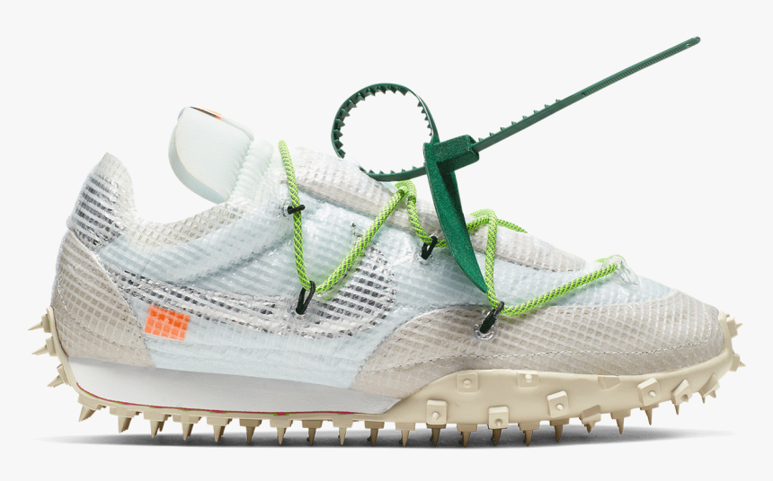 Nike Sneakers Wmns Waffle Racer X Off White White Cd8180 - Off White Waffle Racer White, HD Png Download, Free Download