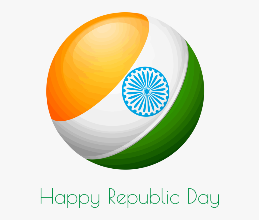 Transparent India Republic Day Logo Flag Circle For - 15th August Independence Day Sticker, HD Png Download, Free Download