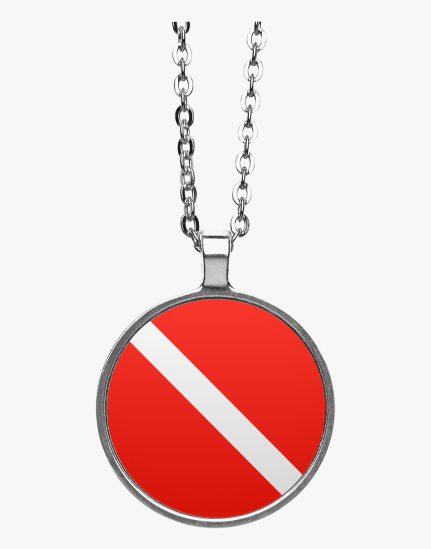Dive Flag Circle Necklace - Pendant, HD Png Download, Free Download