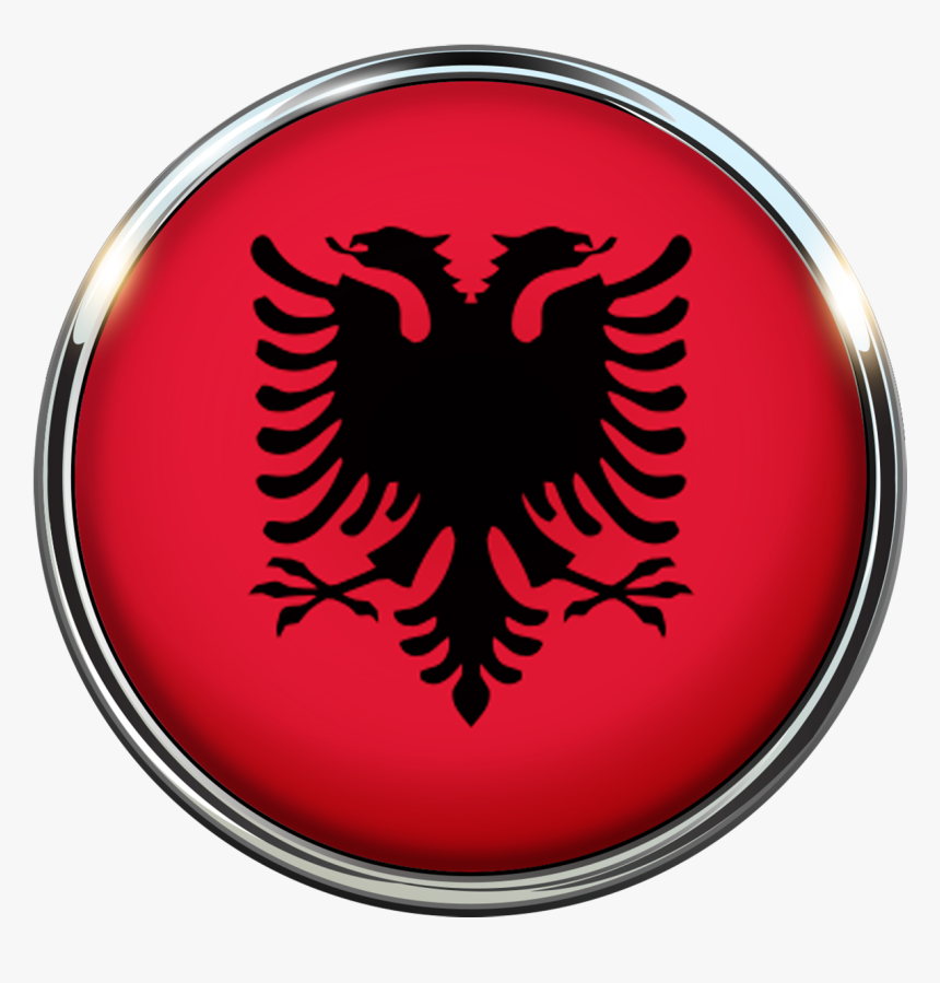 Albania Flag Circle Free Image - Albanian Flag Icon, HD Png Download, Free Download