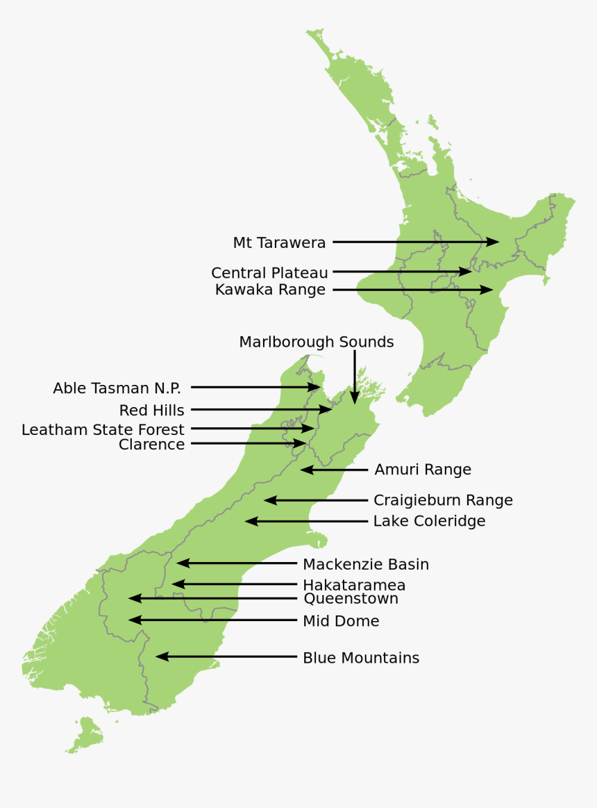 Mount Aspiring On Map, HD Png Download, Free Download