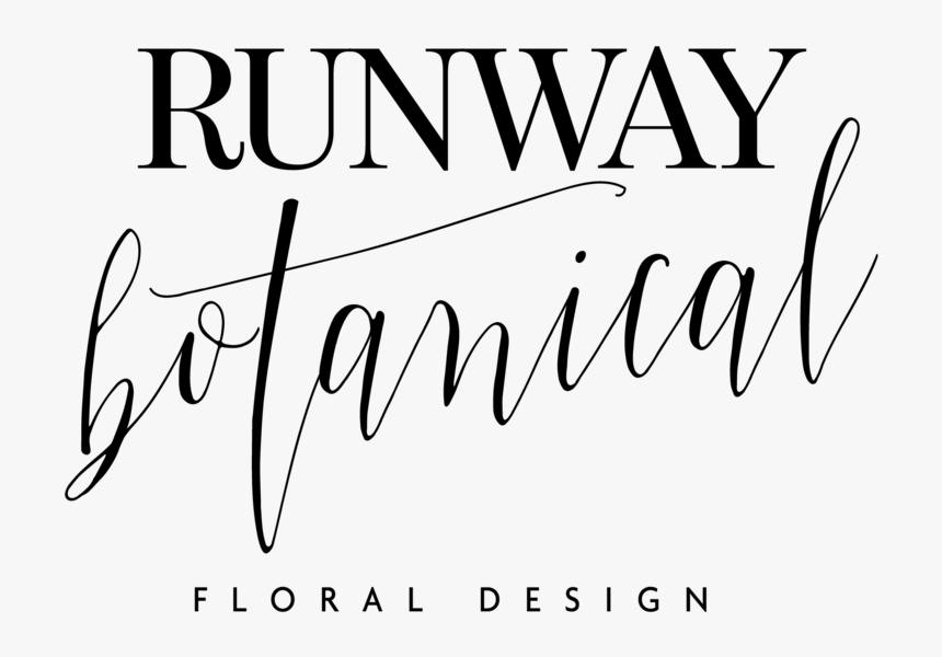 Runwaybotanicallogo - Calligraphy, HD Png Download, Free Download
