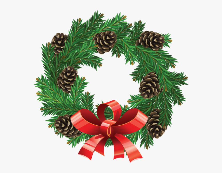 Tubes Noel Couronne - Christmas Wreath Clip Art Vector, HD Png Download, Free Download