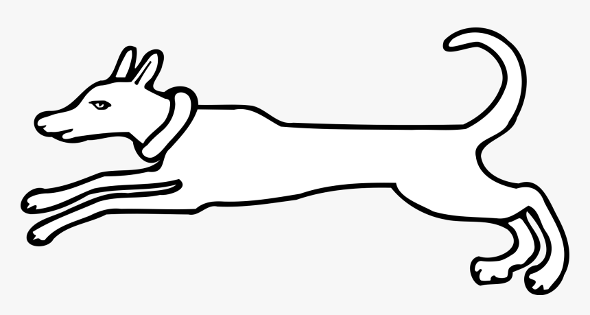 Dog Clipart Free Pics - Line Drawing Running Dog, HD Png Download, Free Download
