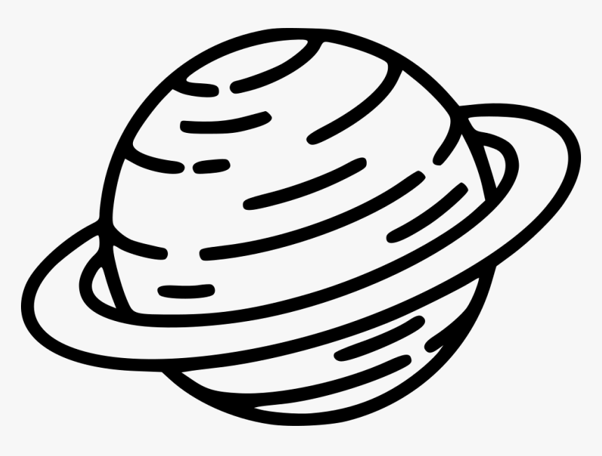 Planet Saturn - Black And White Saturn, HD Png Download, Free Download