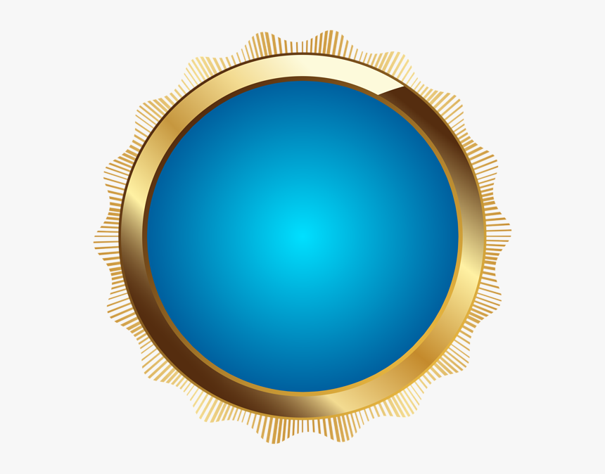 Freetoedit Eemput Badges Blue Labels Round Gold Vector Round Design Png Transparent Png Kindpng