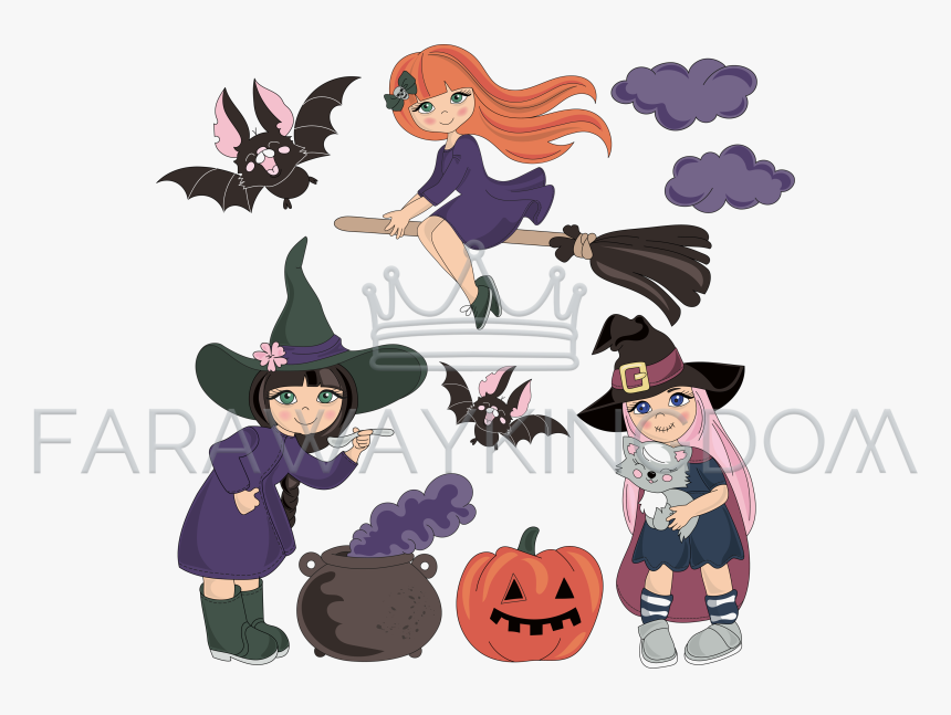 Costumes Halloween Holiday Cartoon Vector Illustration - Cartoon, HD Png Download, Free Download