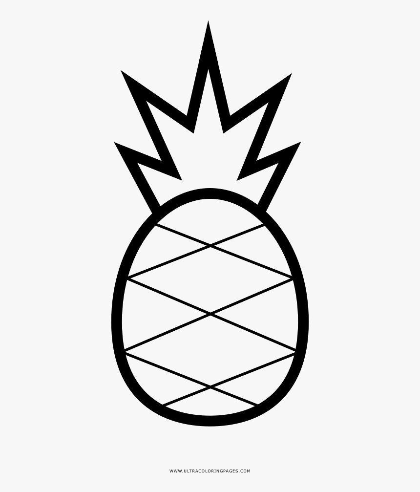 Pineapple Coloring Page - Printable Pineapple Coloring Pages, HD Png Download, Free Download