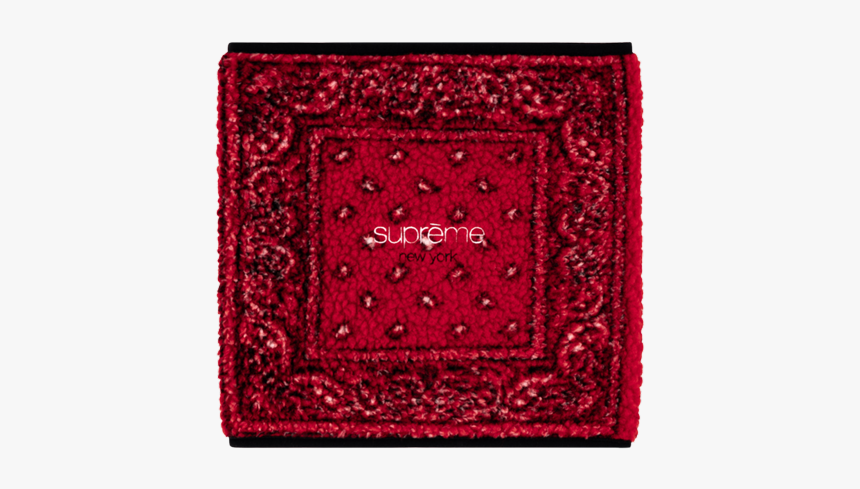 Supreme Bandana Fleece Neck Gaiter "fw - Supreme Bandana, HD Png Download, Free Download