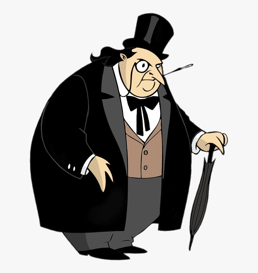 Animated Penguin Batman, HD Png Download - kindpng