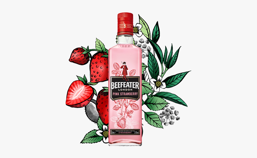 Beefeater London Pink Strawberry, HD Png Download, Free Download