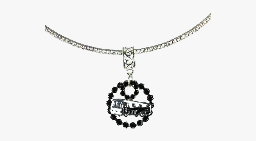 Black Cyrstal Motorhome Choker Necklace - Pendant, HD Png Download, Free Download