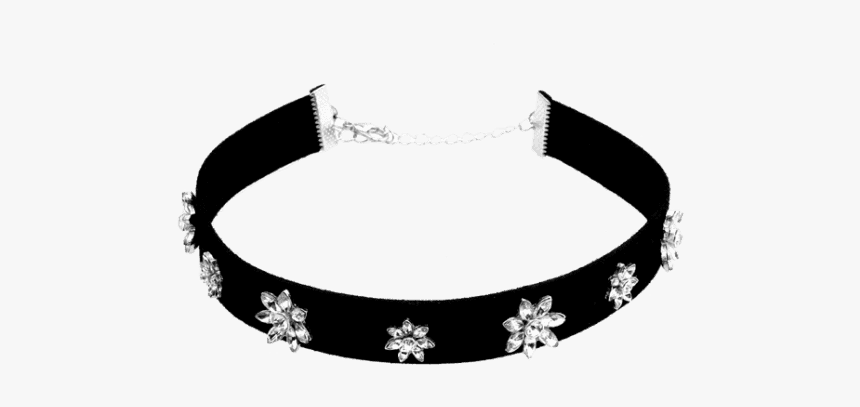 Affordable Floral Artificial Leather Choker Necklace - Bracelet, HD Png Download, Free Download