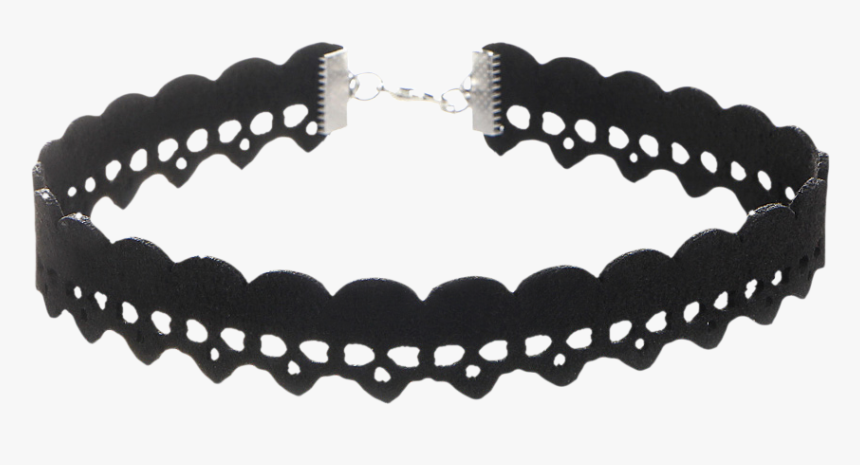 Artificial Suede Skulls Choker Necklace - Collar Png Goth, Transparent Png, Free Download