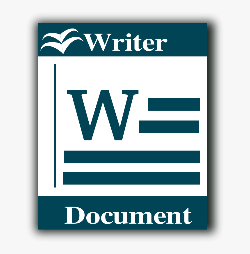 Free Vector Libre Office Writer Icon - Word Processor Icon, HD Png Download, Free Download
