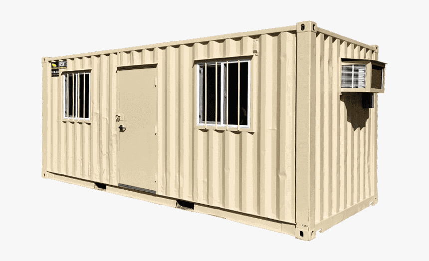 20ft Job-site Mobile Office Container For Rent - Shipping Container, HD Png Download, Free Download